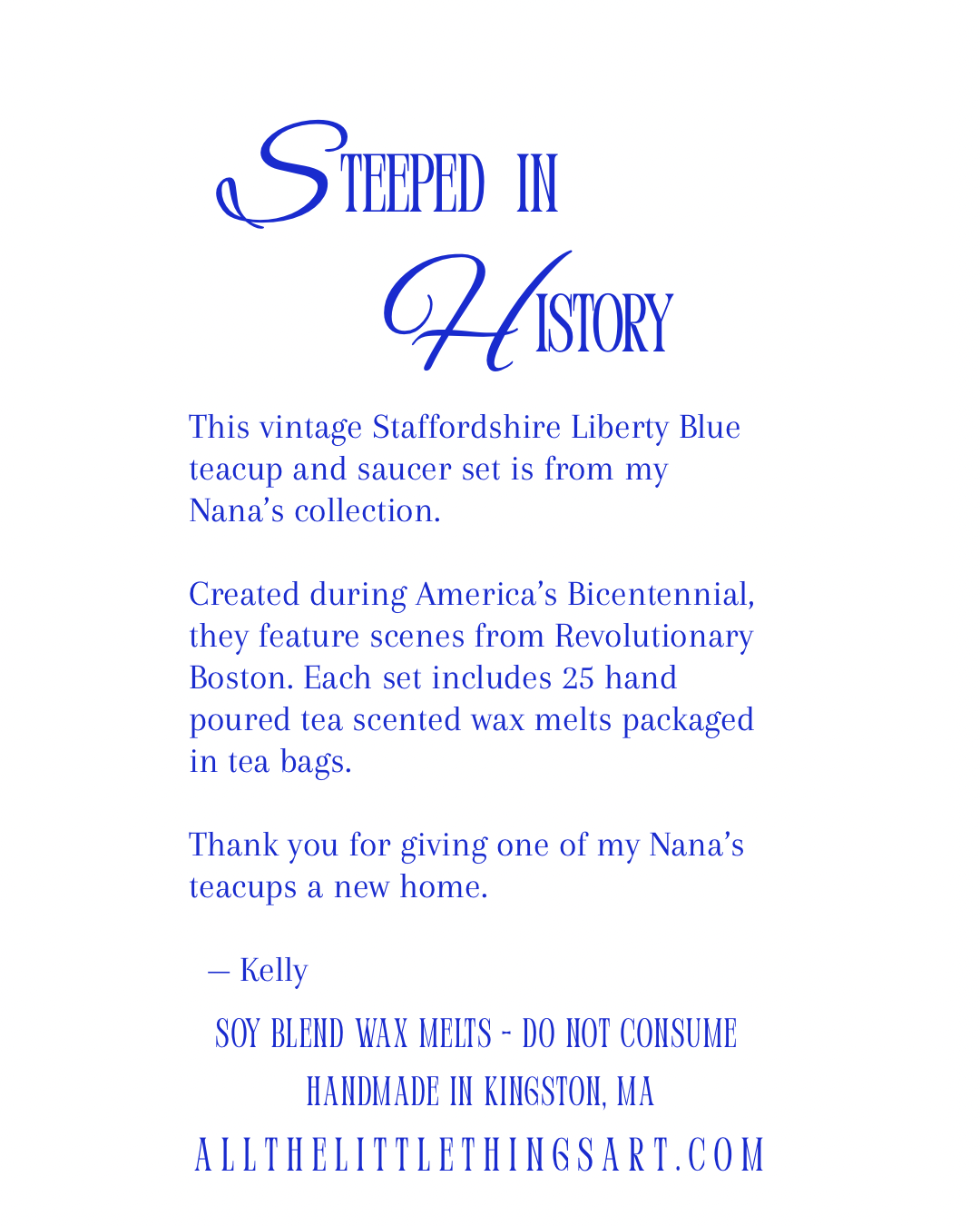 Steeped in History Preorder